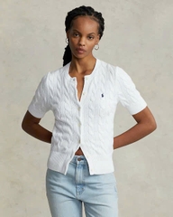 Áo khoác cardigan tay ngắn dệt kim