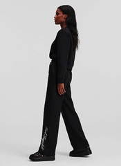 Set nỉ Karl đen Áo sweatshirt - Quần suông