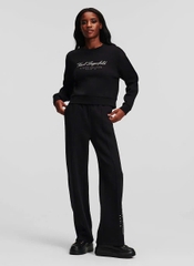 Set nỉ Karl đen Áo sweatshirt - Quần suông