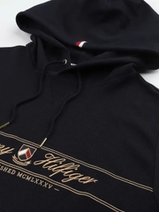 Áo hoodie Tommy thêu chữ dập nổi ngực  màu