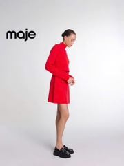 Áo len MAJE sợi dệt cổ dựng