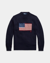 Áo len Polo cờ Mỹ 100% cotton 2 màu