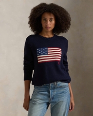 Áo len Polo cờ Mỹ 100% cotton 2 màu