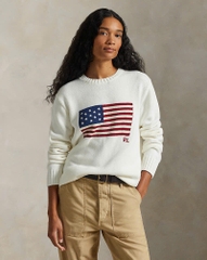 Áo len Polo cờ Mỹ 100% cotton 2 màu