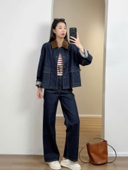 Quần denim ICICLE suông