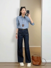 Quần denim ICICLE suông