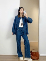 Quần denim ICICLE suông