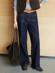 Quần denim ICICLE suông