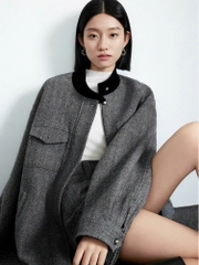 Áo khoác dạ xương cá MaxMara