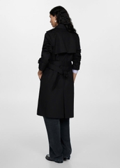 Trendcoat MNG đen dáng dài
