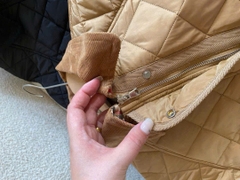 Áo phao BBR trần bông cổ nhung 2 túi trước kèm belt