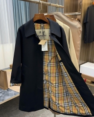 Măng tô BBR khaki cổ bẻ