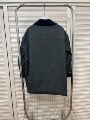 Jacket ERDOS đen dáng loose cổ đức navy khuy vàng
