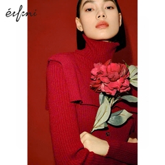 Set áo cdg + cổ cape len Ennifi