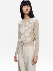 Cardigan ERDOS ren 3D nổi khuy ngọc trai