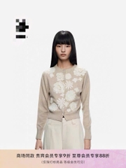 Cardigan ERDOS ren 3D nổi khuy ngọc trai