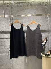 Váy ngắn chữ A bằng len