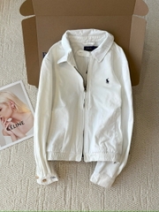 Áo khoác Polo RL cổ Đức viền hoa