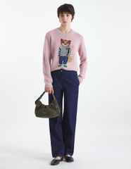Áo len Maison Kitsune cổ tròn 3 màu