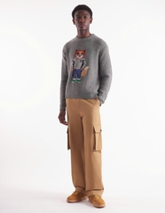 Áo len Maison Kitsune cổ tròn 3 màu