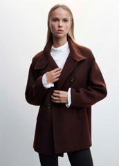 Coat dạ MNG 2 hàng khuy 2 màu