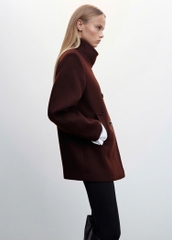Coat dạ MNG 2 hàng khuy 2 màu
