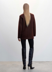 Coat dạ MNG 2 hàng khuy 2 màu