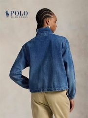 Jacket denim Polo cổ bẻ
