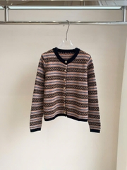 CDG Loro Piana thổ cẩm khuy đồng