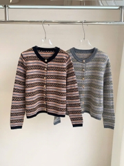 CDG Loro Piana thổ cẩm khuy đồng
