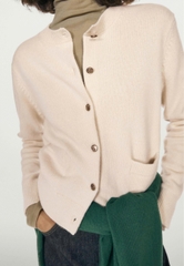 ÁO CARDIGAN DỆT KIM CÓ KHUY VÀNG