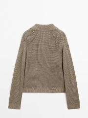 Áo cdg bằng vải cotton Mercerised có khuy sừng