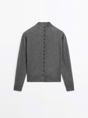 ÁO KHOÁC CARDIGAN CỔ CAO