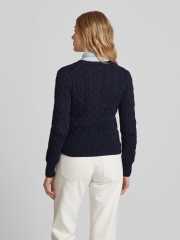 Áo cardigan Polo vặn thừng to