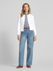 Áo cardigan Polo vặn thừng to