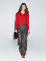 Áo cardigan dệt kim len