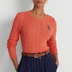 Áo len Polo vặn thừng to phối khuy vai