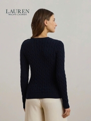 Áo len Polo vặn thừng to phối khuy vai