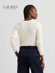 Áo len Polo vặn thừng to phối khuy vai