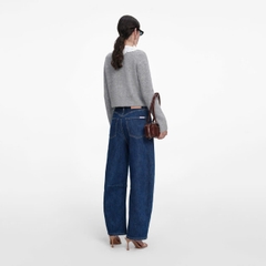 ÁO KHOÁC CARDIGAN CỔ REN MÀU XÁM