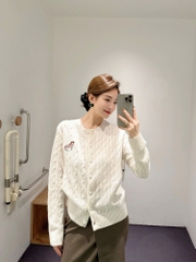 Cardigan Erdos thêu logo ngực