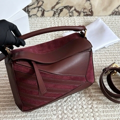 Túi LOEWE PUZZLE suede bad medium