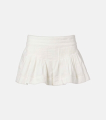 Quần short cotton Cybila xếp ly