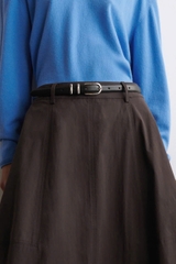 CHÂN VÁY MIDI COTTON DÀY