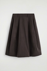 CHÂN VÁY MIDI COTTON DÀY