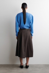 CHÂN VÁY MIDI COTTON DÀY