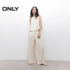 Top lụa ONLY cổ yếm xoắn thừng 2 màu