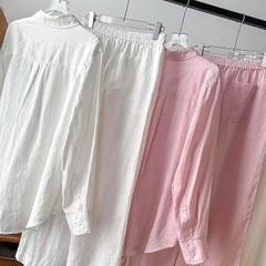 QUẦN ỐNG THẲNG MAY ĐO BẰNG VẢI LINEN