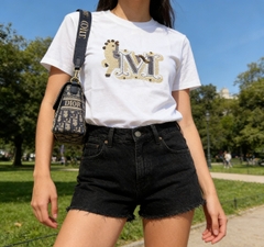 Tshirt Max-Mara họa tiết chữ M đính cườm