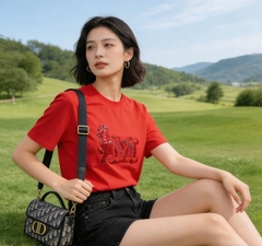 Tshirt Max-Mara họa tiết chữ M đính cườm